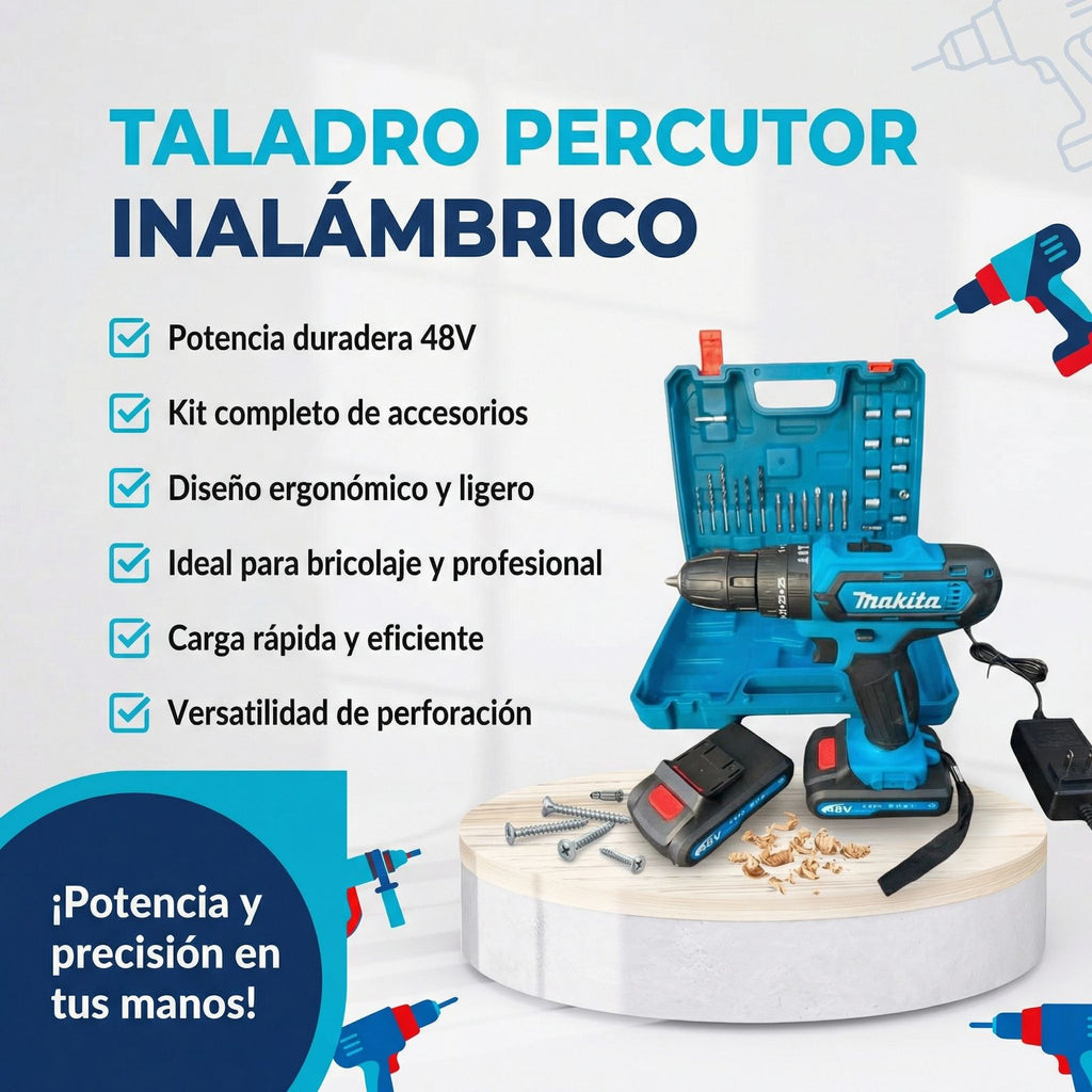 Taladro Makita 48V 3/8” Inalámbrico