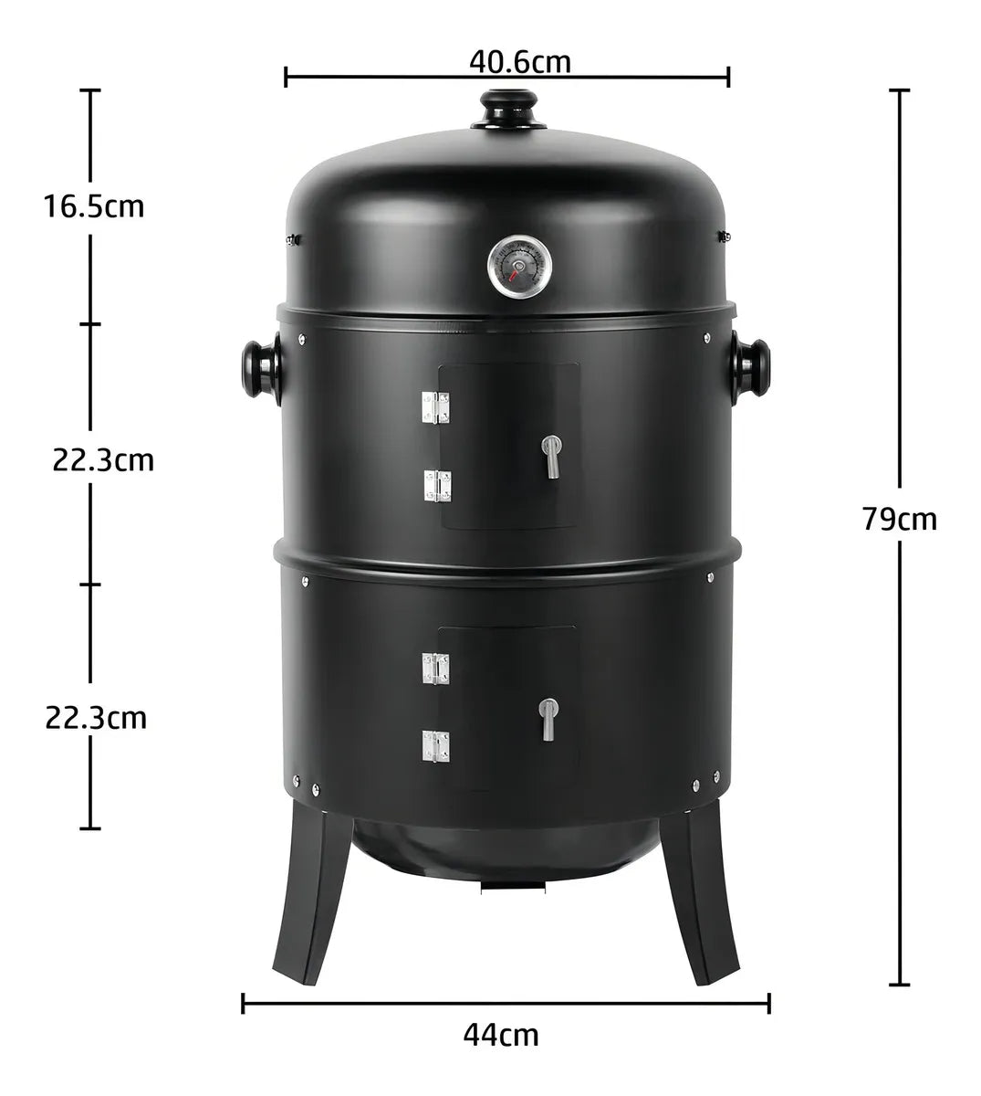 Asador Barril Portátil 3 en 1 – Parrilla, Asador y Ahumado