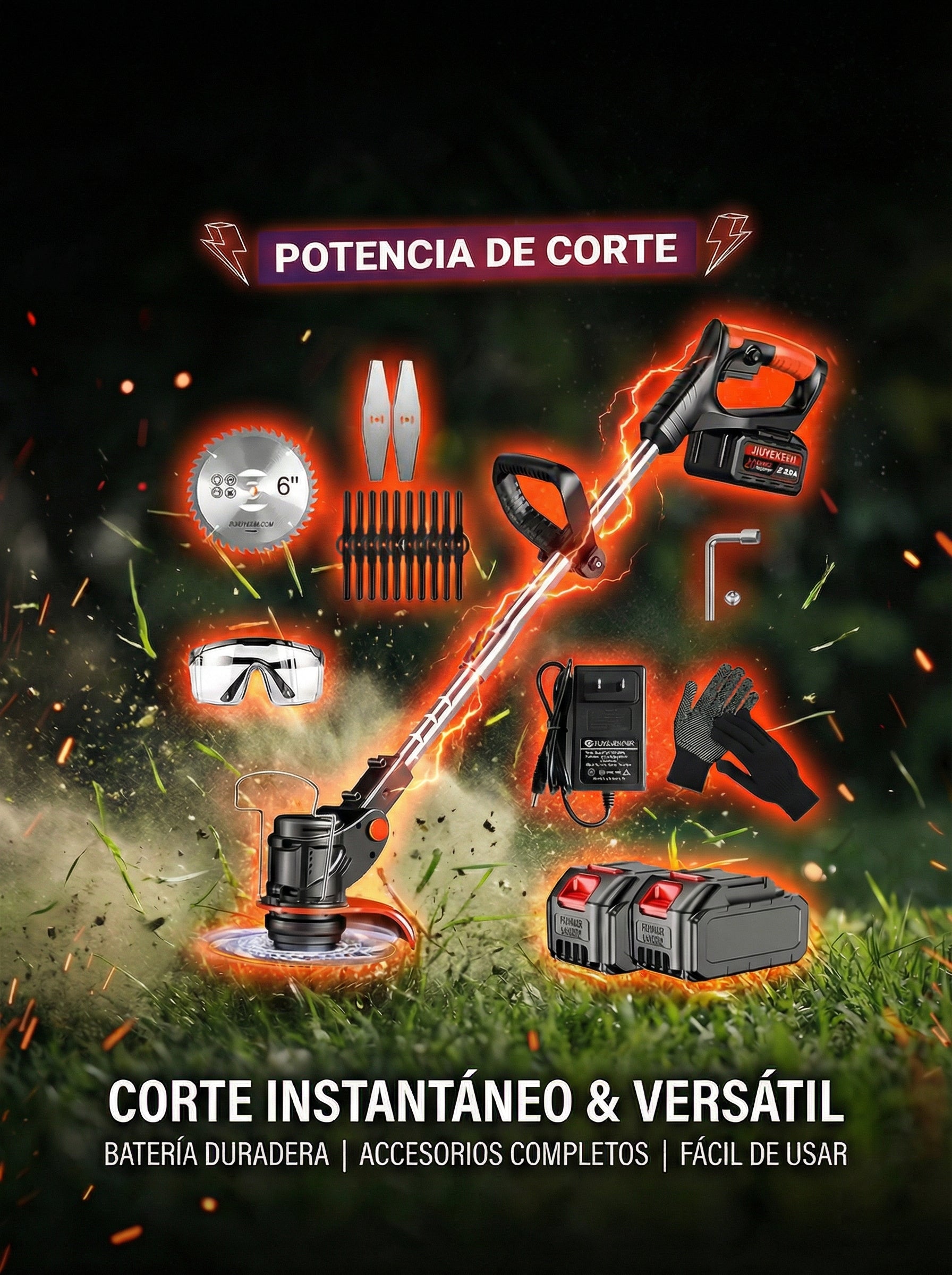 Cortadora de Césped / Guadaña Inalámbrica